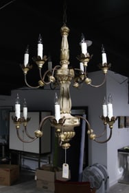 WOOD & IRON CHANDELIER