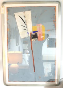 JOHN PAVLICEK PAINTING IN NICE SILVER FRAME