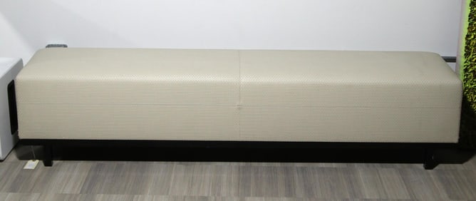 WOVEN LEATHER BENCH