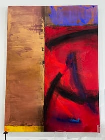 ROBERT RECTOR PAINTING MULTI-COLOR OIL ON CANVAS