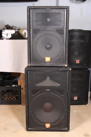 PAIR OF JRX 100 JLB SPEAKERS