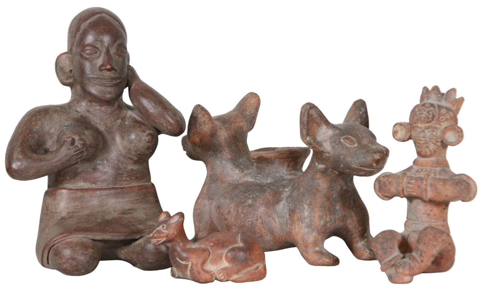 FOUR MEXICAN PRE-COLUMBIAN STYLE FIGURES (1 of 7)