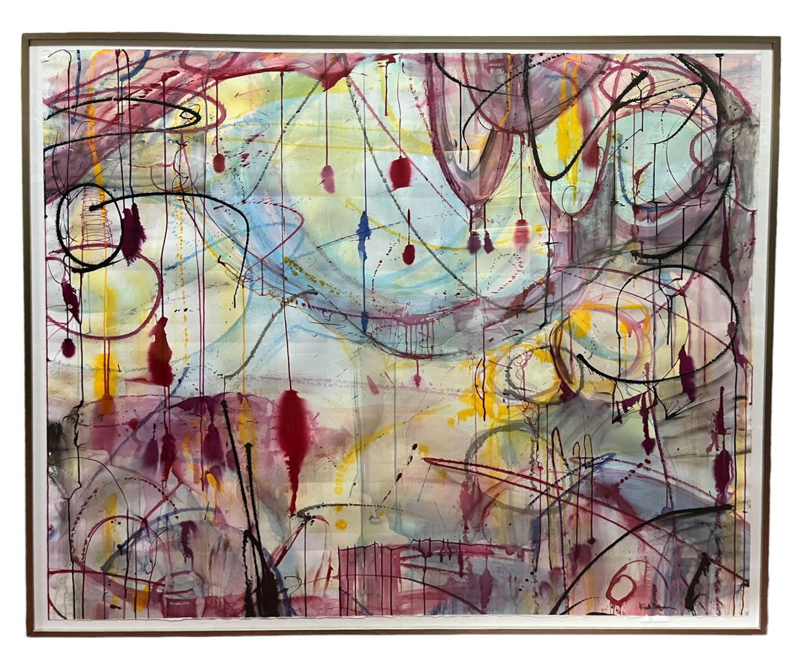 KIAH DENSON ABSTRACT INK ON PAPER (1 of 4)