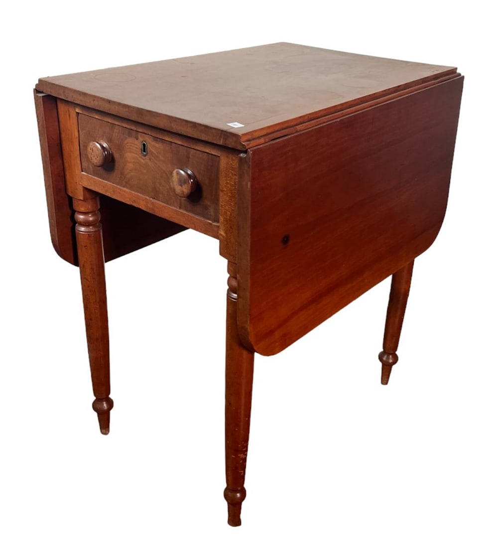 19th CENTURY ENGLISH MAHOGANY PEMBROKE TABLE (1 of 5)