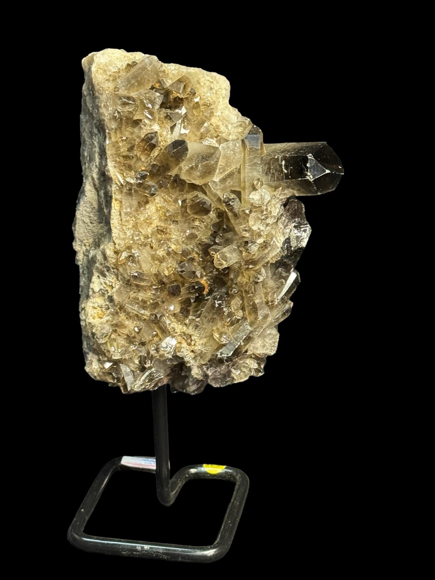 MULTI-POINT SMOKEY QUARTZ ON STAND (1 of 3)