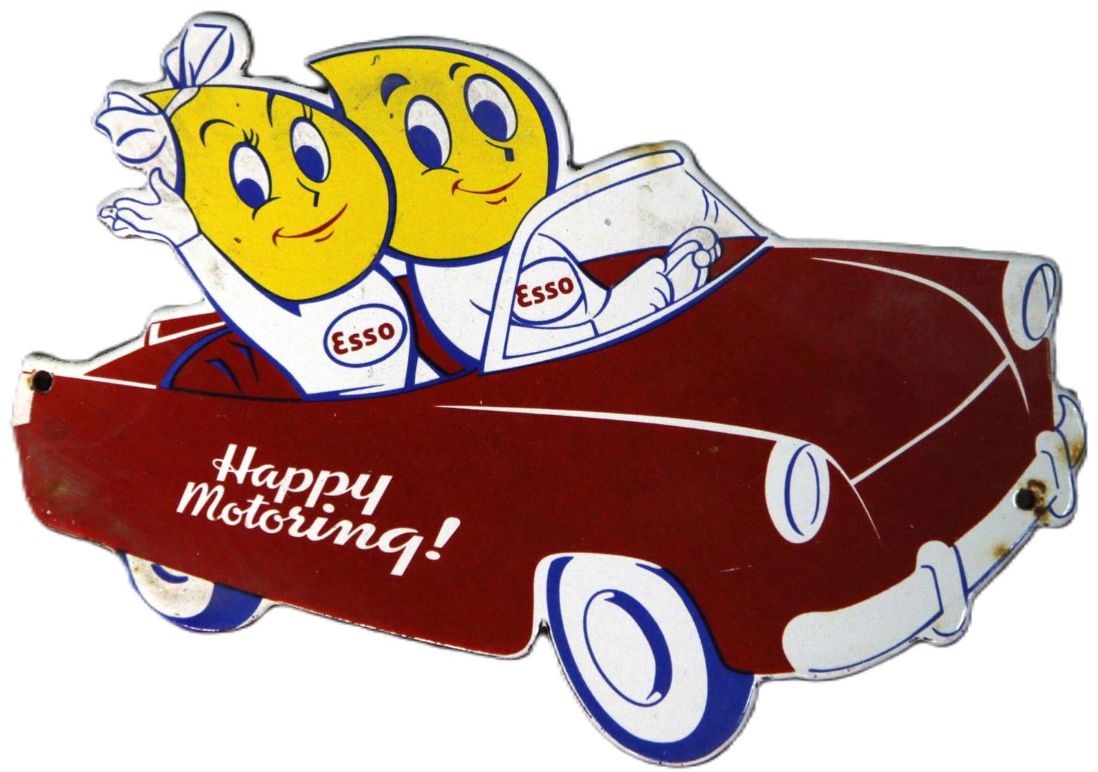 HAPPY MOTORING ESSO METAL SIGN! (1 of 1)