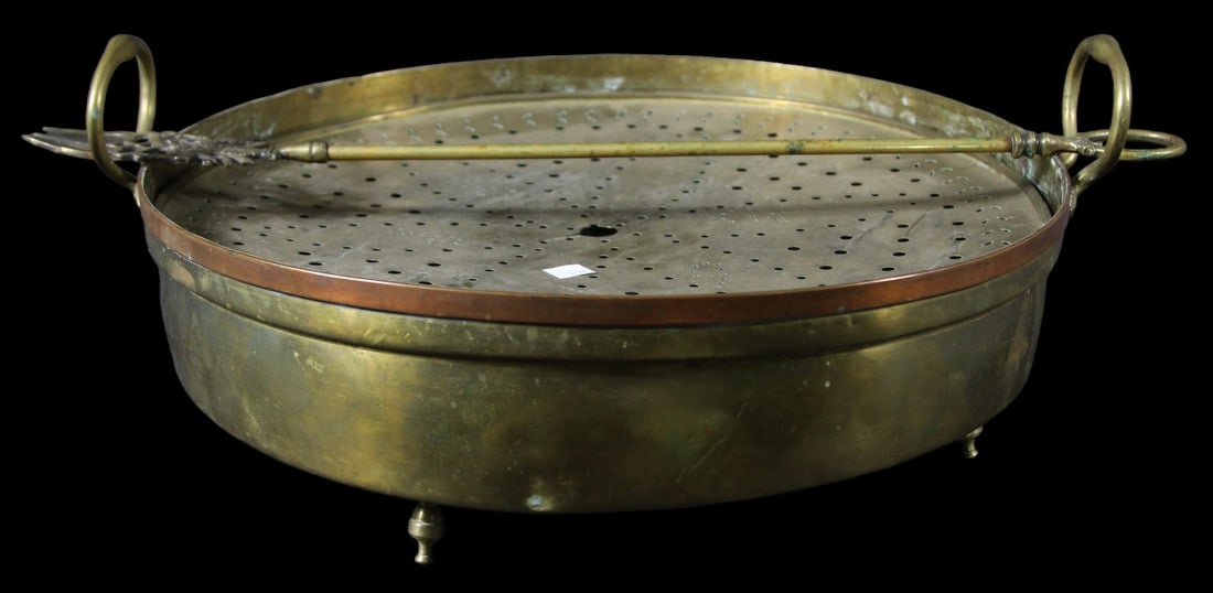 ANTIQUE COPPER BED WARMER (1 of 5)