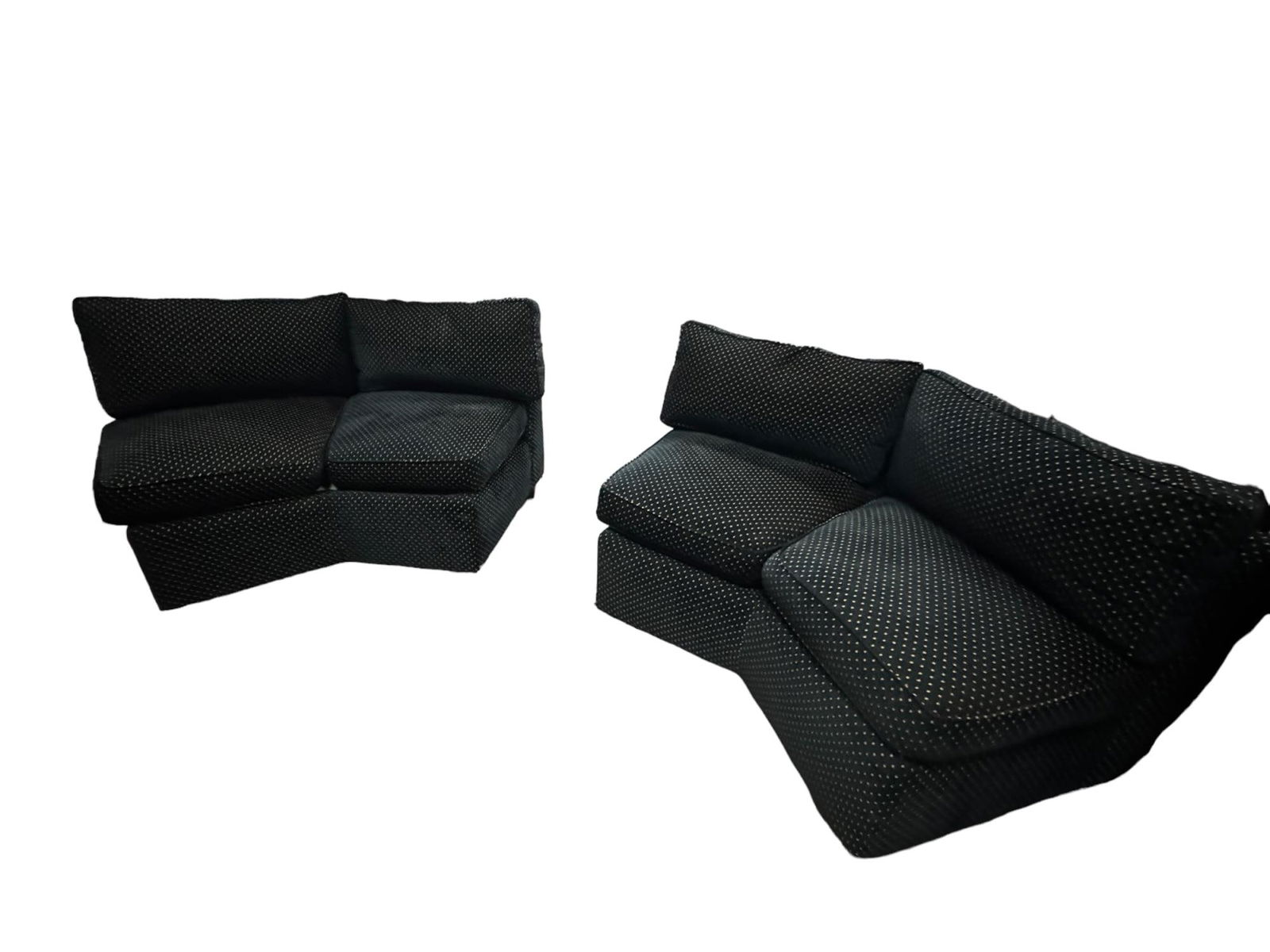 MOVIE THEATER SOFA: MOVIE THEATER SOFA. TWO PIECES.