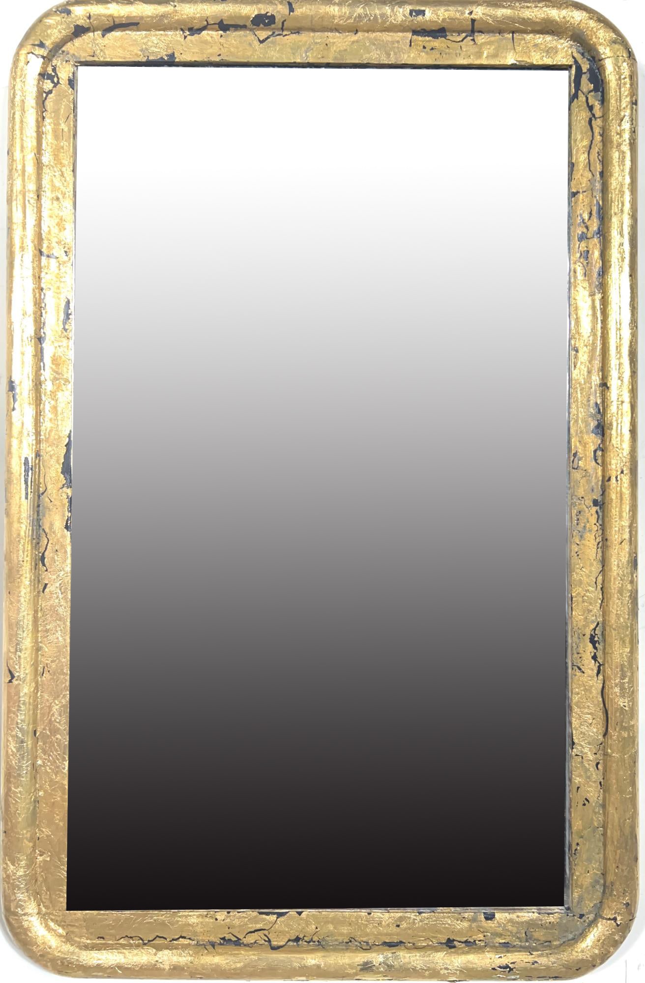 ANTIQUE FRENCH GILT FRAMED MIRROR (1 of 3)