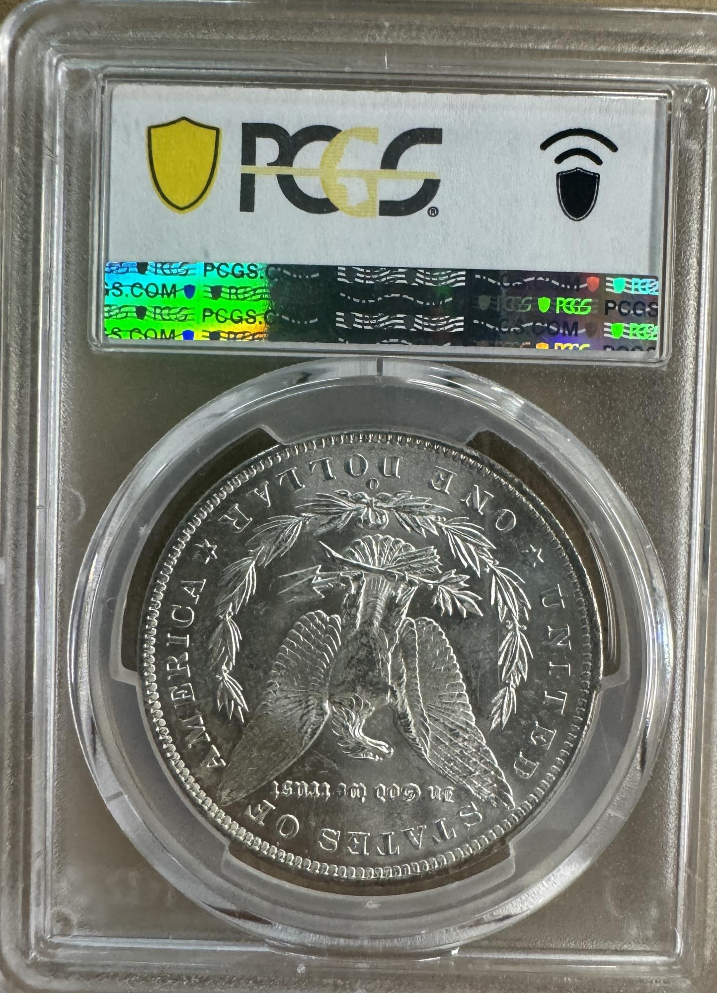 1885-0 PCGS MS63 MORGAN SILVER DOLLAR (1 of 2)