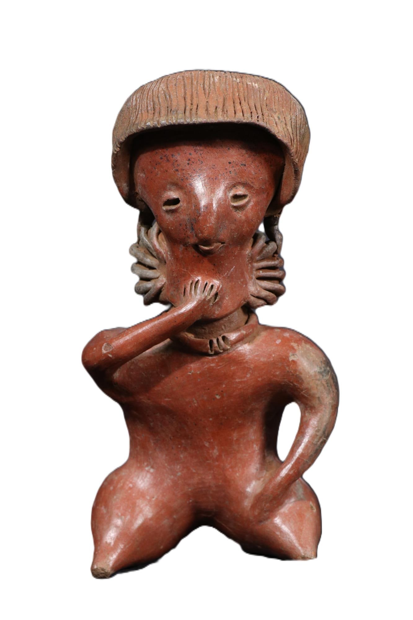 PRE-COLUMBIAN CERAMIC TOMB FIGURE (1 of 4)