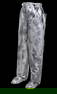 CAST METAL SILVERED PANT SCULPTURE