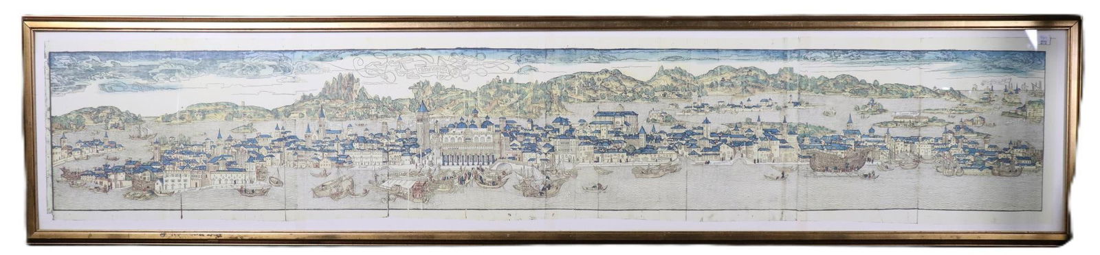 19th CENTURY FOLIO MAP OF VENICE FRAMED (1 of 7)