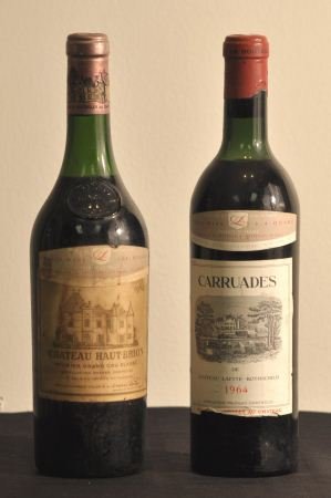 ONE 1964 CHATEAU HAUT BRION & ONE 1964 CARRUADES: ONE 1964 CHATEAU HAUT BRION AND ONE 1964 CARRUADES DE CHATEAU LAFITE-ROTHSCHILD.