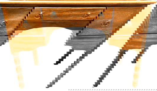 WOODEN DESK: WOODEN DESK. Height: 28 in. by Width: 40 in. by Depth: 17 in