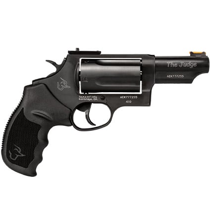 TAURUS Judge 3" 45-410 Bk Toro 5rd: Judge 3" 45-410 Bk Toro 5rd, Judge Toro 45-410 Black 5rd Optics Ready; 3" Barrel; 2.5" Chamber. NEW IN BOX SERIAL #AEN953237. (L429)