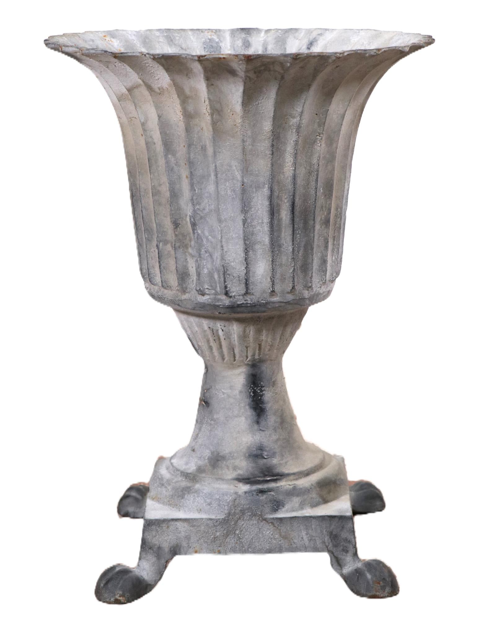 NEOCLASSICAL STYLE CAST IRON PLANTER (1 of 3)
