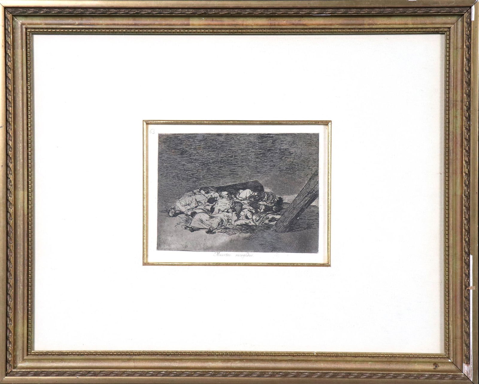 19th C. FRANCISCO GOYA COLLECTED DEAD ENGRAVING (1 of 4)