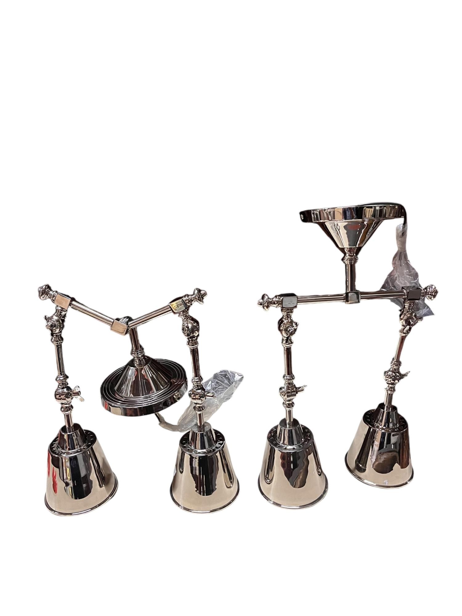 PAIR OF CLASSICAL STYLE TWO-LIGHT PENDANTS (1 of 5)