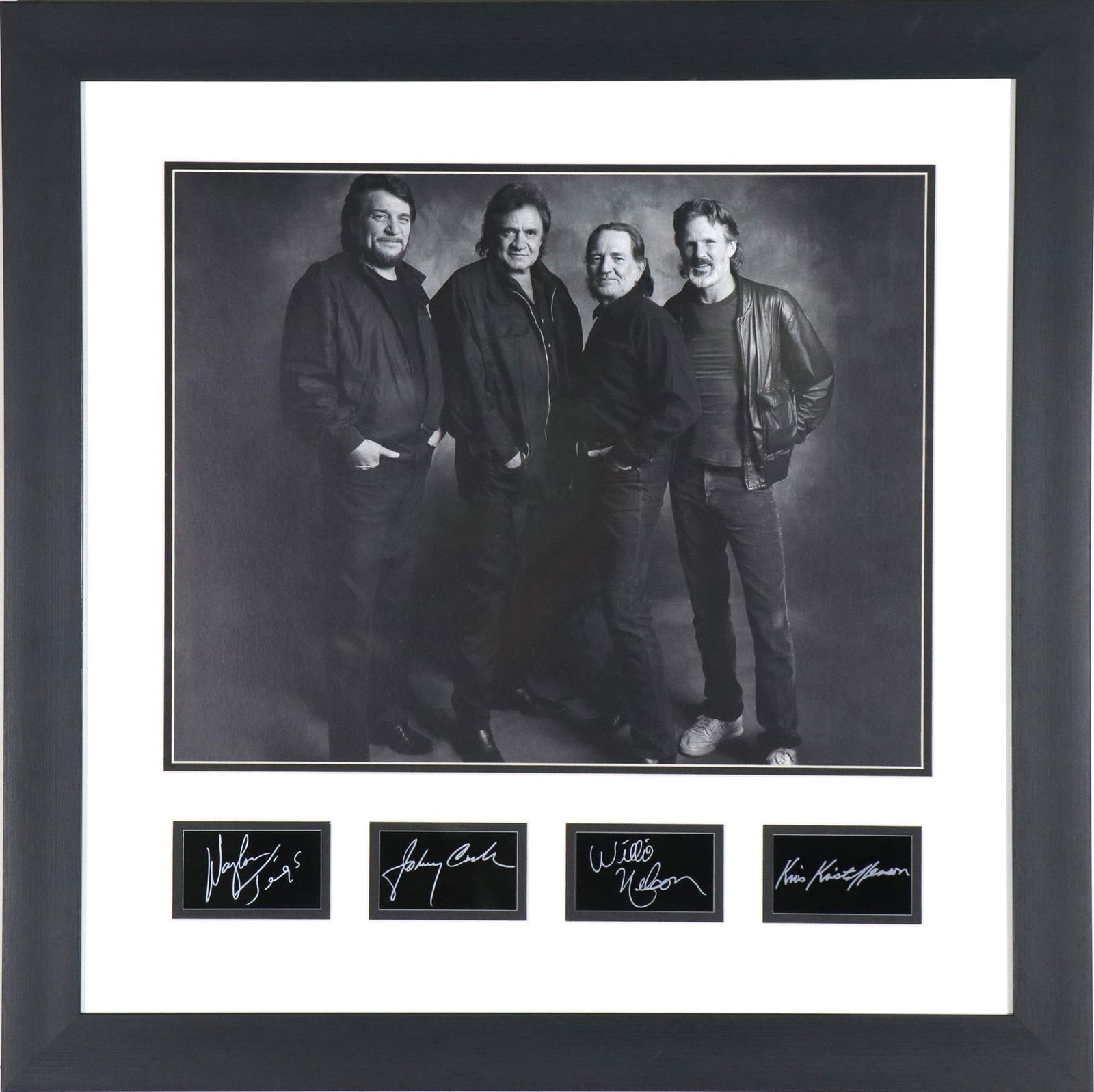 FRAMED PHOTO OF THE HIGHWAY MEN WITH SIGNATURE (1 of 3)