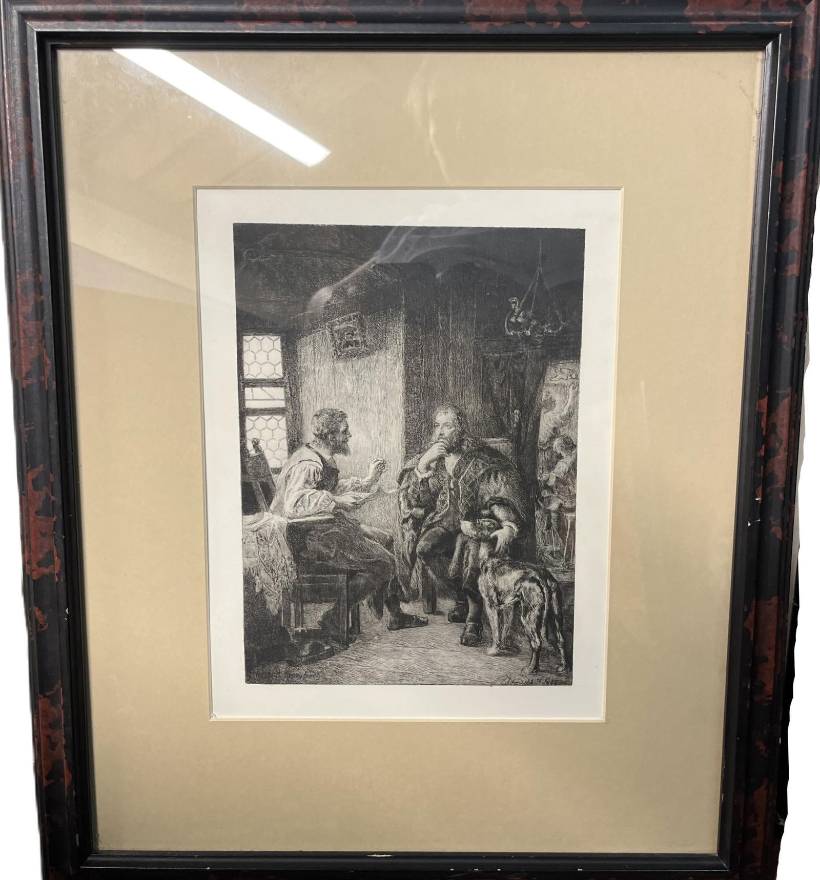 19TH C. ARTIST ALBERT DURER VISITS POET HANS SACHS (1 of 3)