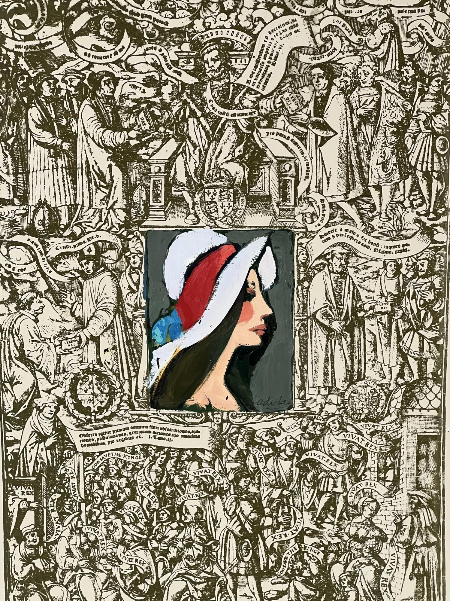 DAVID ADICKES LADY IN A WHITE HAT (1 of 4)