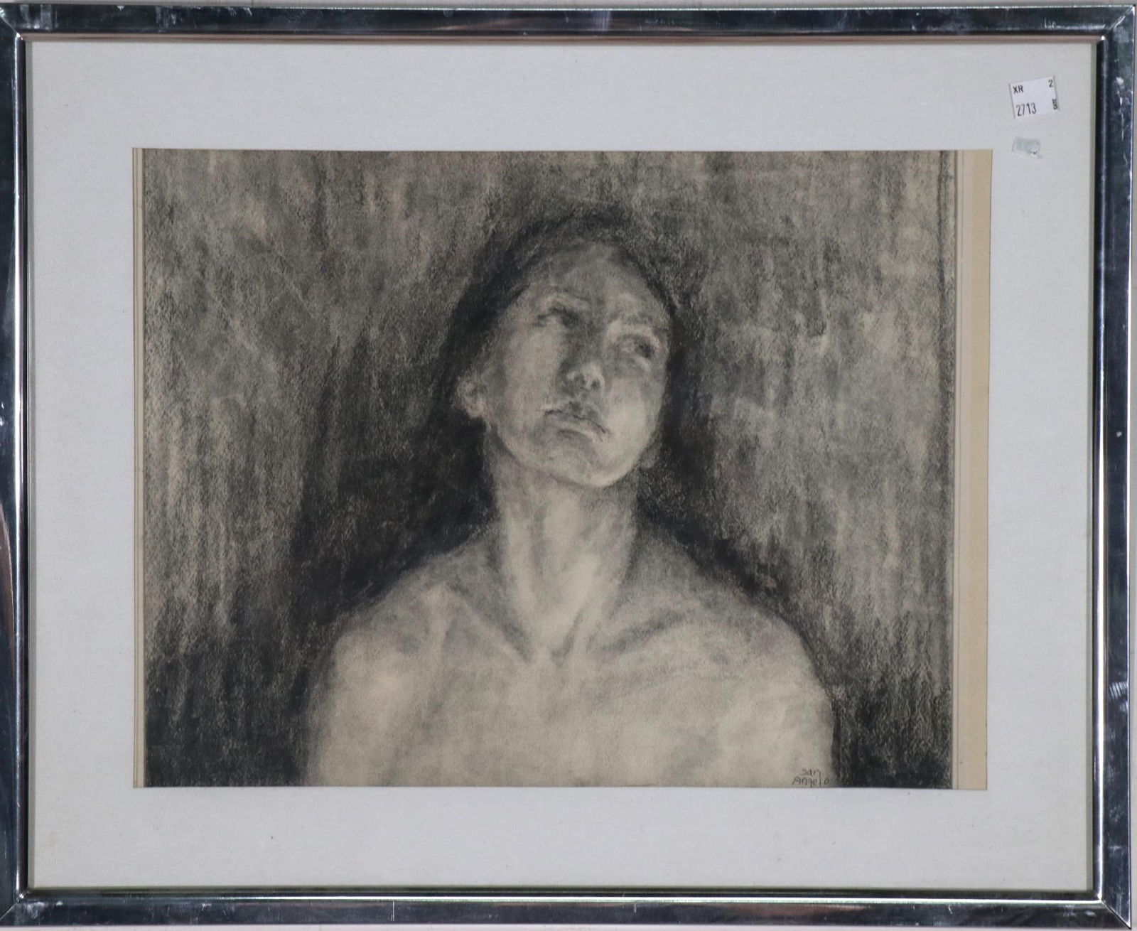 SAN ANGELO WOMAN FACE PENCIL DRAWLING (1 of 3)