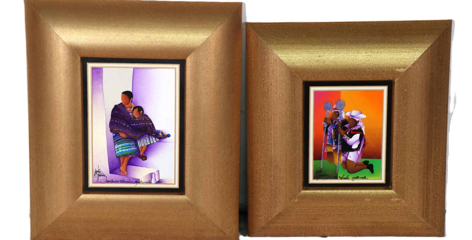 ARTIST DAVID ORDONEZ SMALL TWO PAINTINGS (1 of 6)