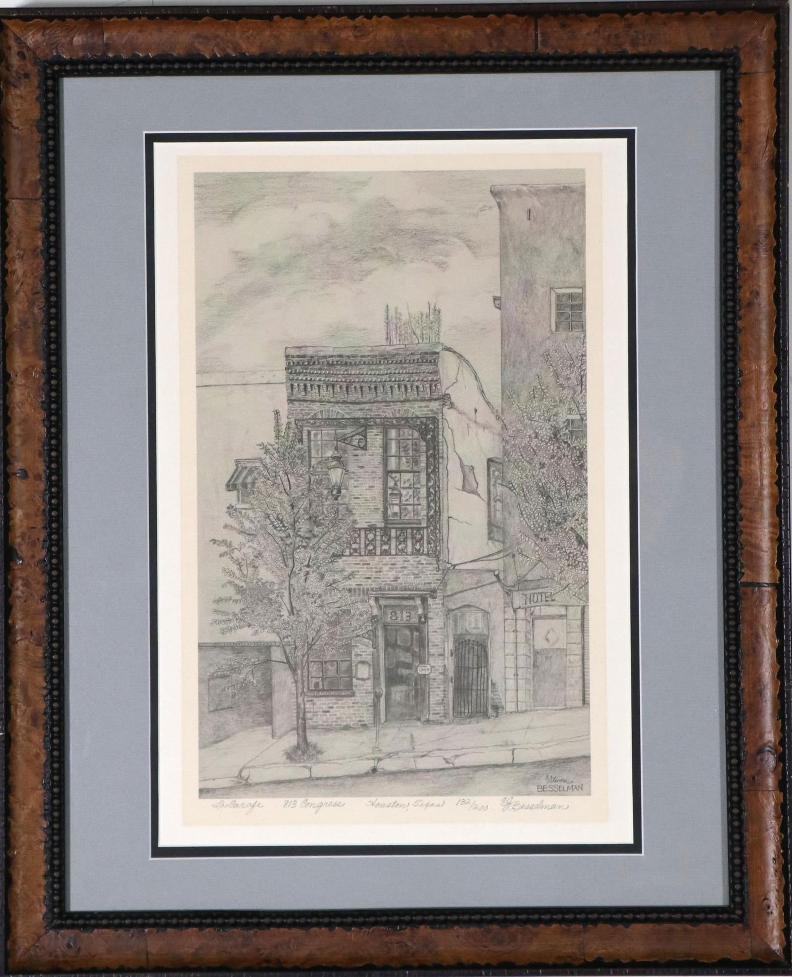 813 CONGRESS HOUSTON DRAWLING BY STEVEN BESSLEMAN (1 of 4)