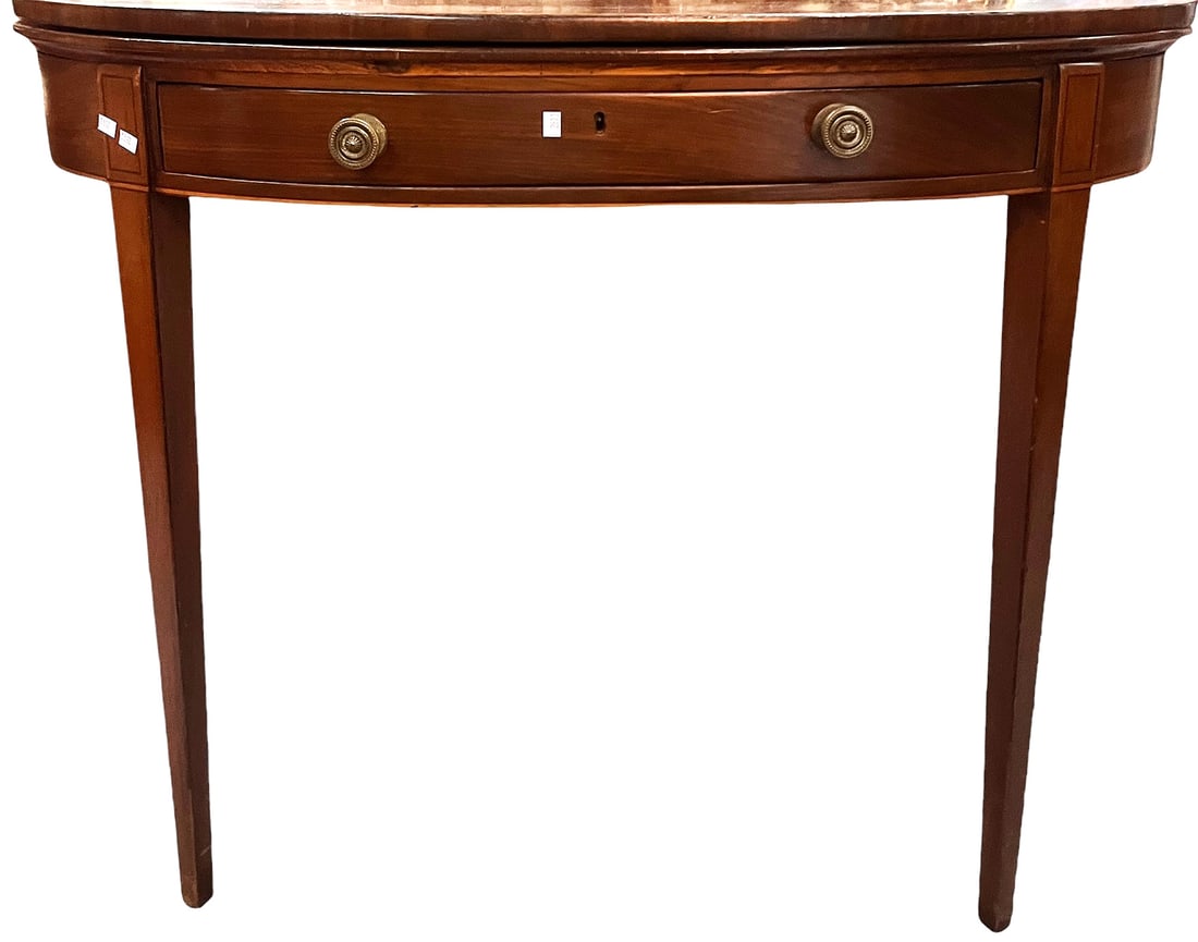 CIRCA 1840's ENGLISH FLIP TOP GAME TABLE (1 of 6)