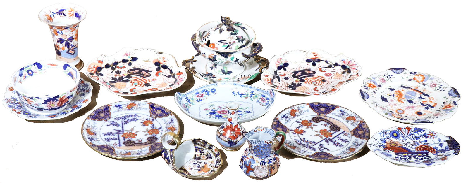 FIFTEEN 19th CENTURY MASON's IRONSTONE PIECES (1 of 7)