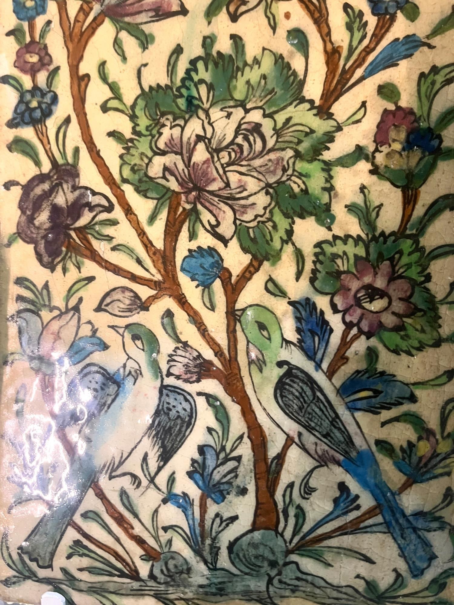 19TH CENTURY PERSIAN CERAMIC TILE (1 of 3)