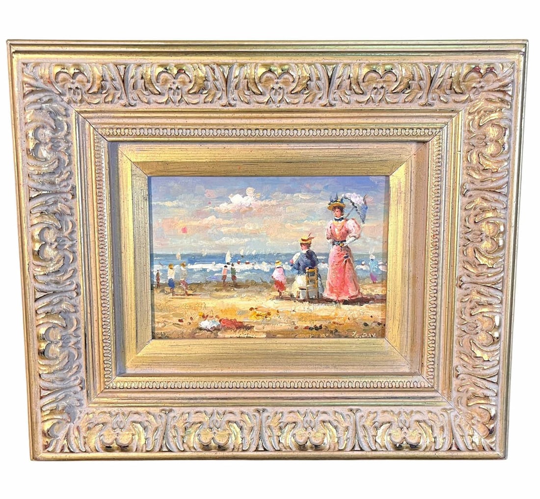 J. C. DAY BEACH SCENE PAINTING (1 of 3)