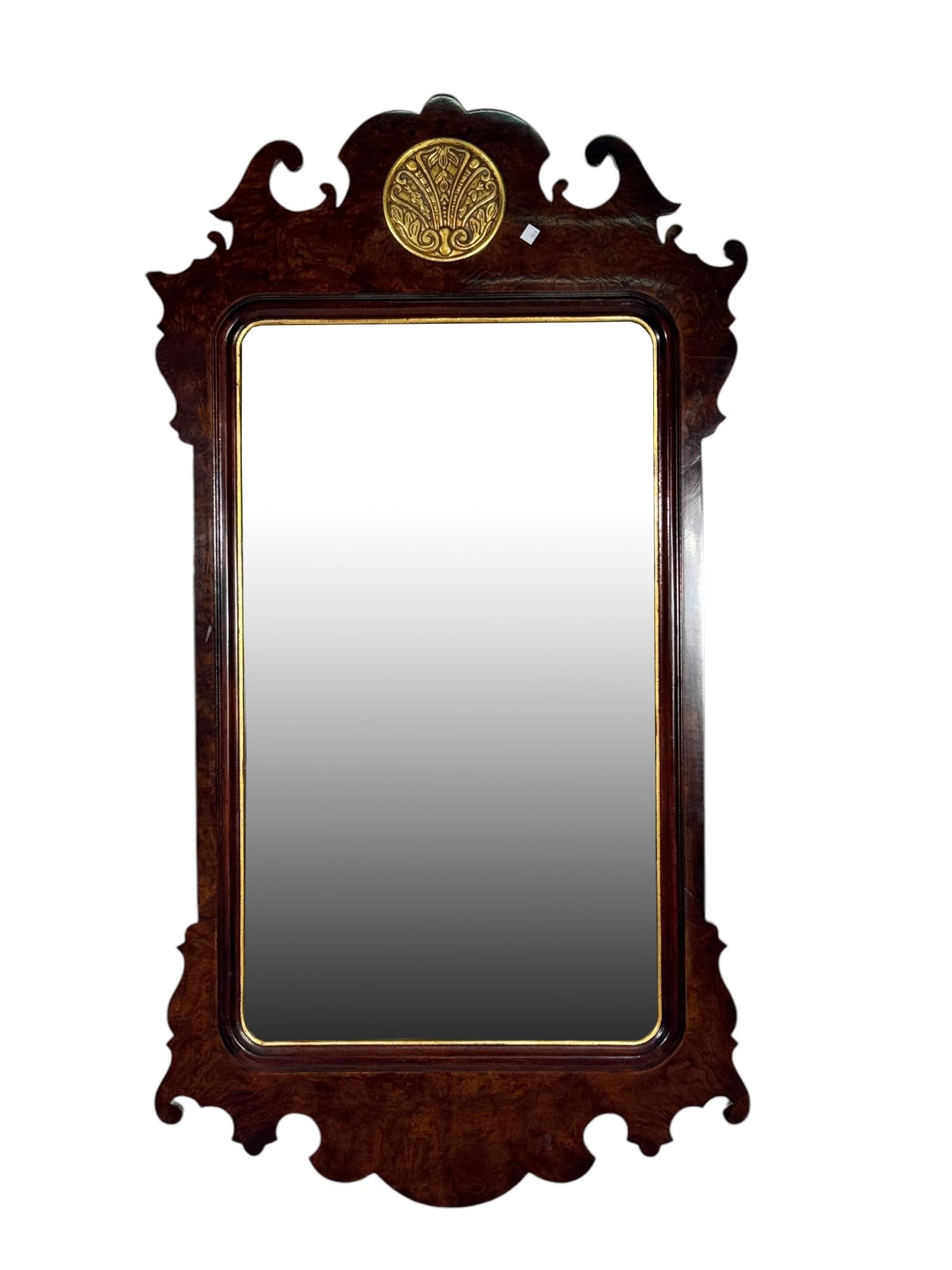 MAHOGANY CHIPPENDALE MIRROR (1 of 5)
