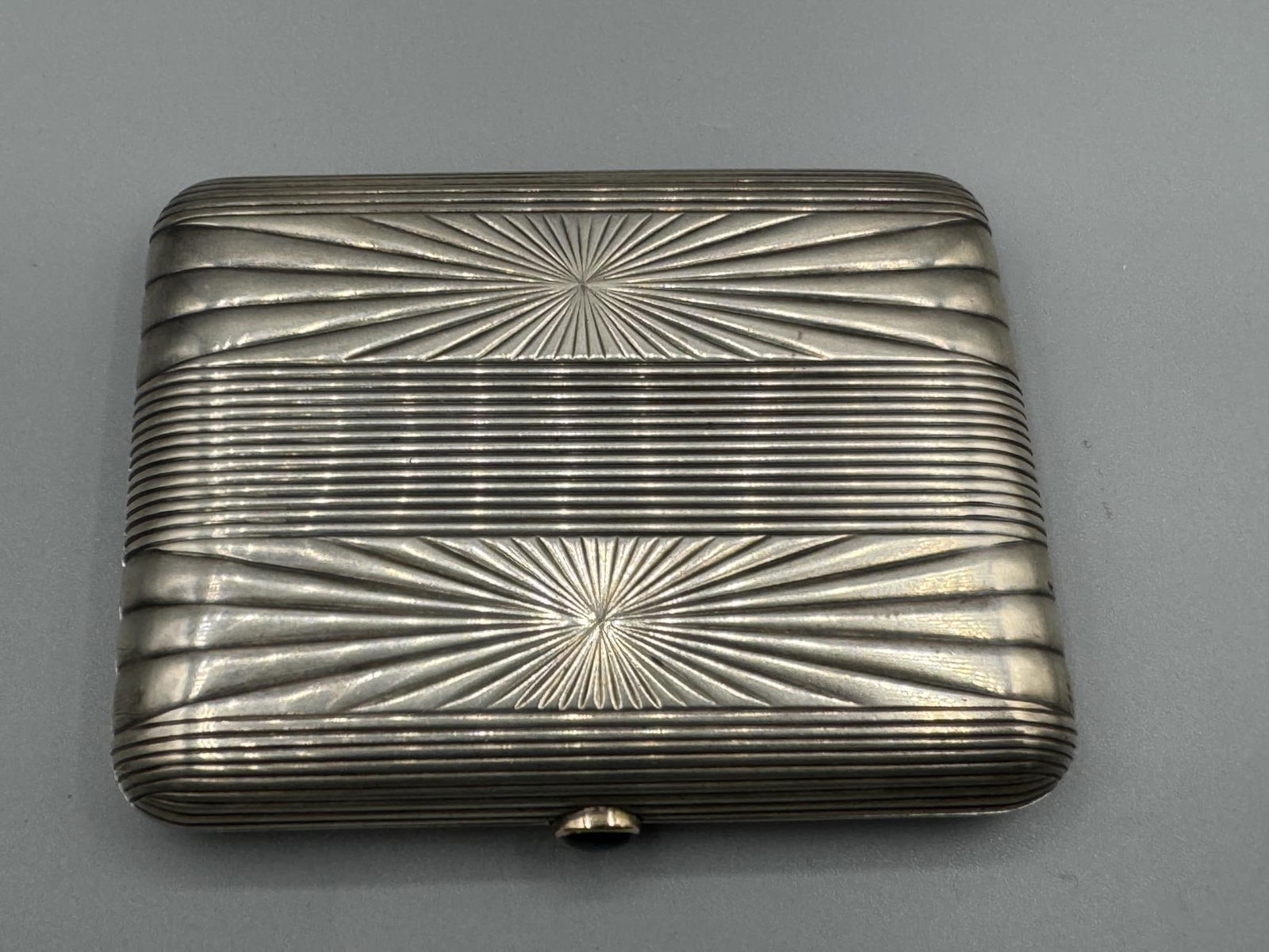 STERLING FABERGE CIGARETTE CASE (1 of 5)