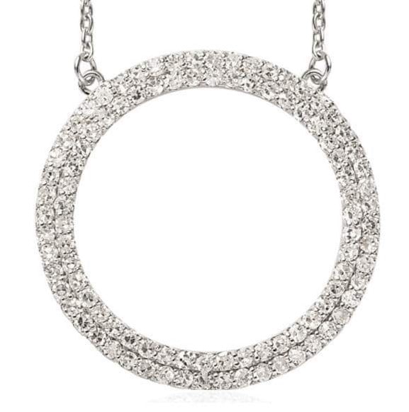 Quality 1.00 ct VS Lab Diamond Circle Necklace (1 of 2)