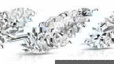 14k Gold 4.00 ct Round Brilliant Lab Diamond Studs
