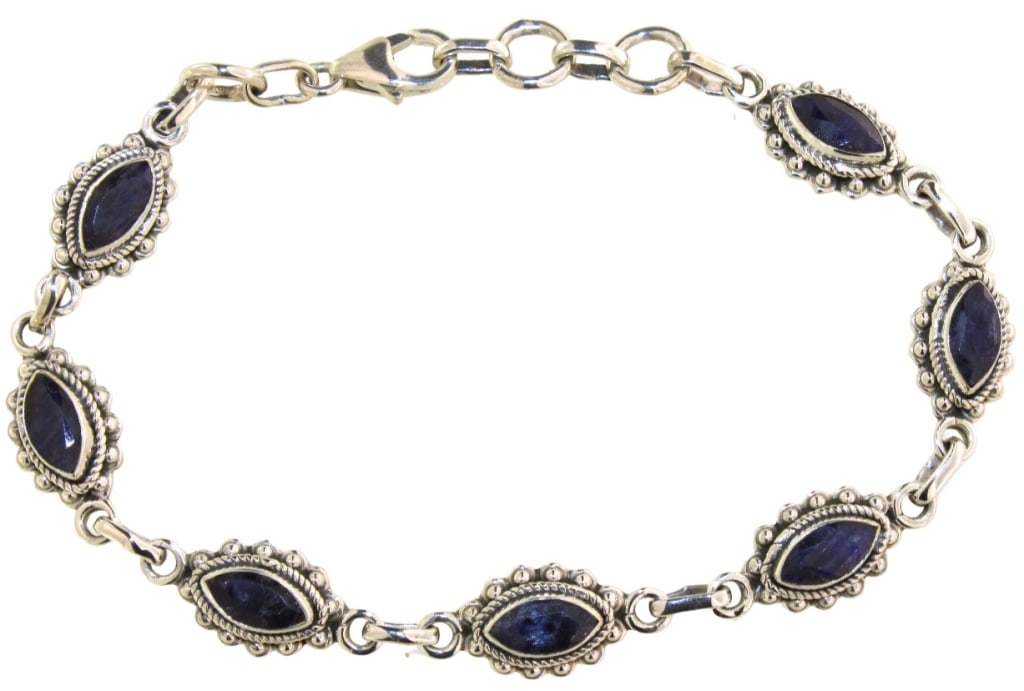 Marquise Cut 7.50 ct Natural Sapphire Bracelet (1 of 1)