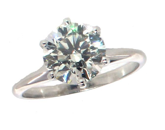 14k Gold 2.27 ct Round GIA Lab Diamond Ring (1 of 4)