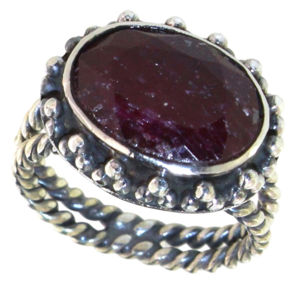 Oval 6.30 ct Natural Ruby Dinner Ring (1 of 2)