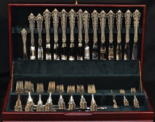 STERING SILVER FLATWARE SET - 2