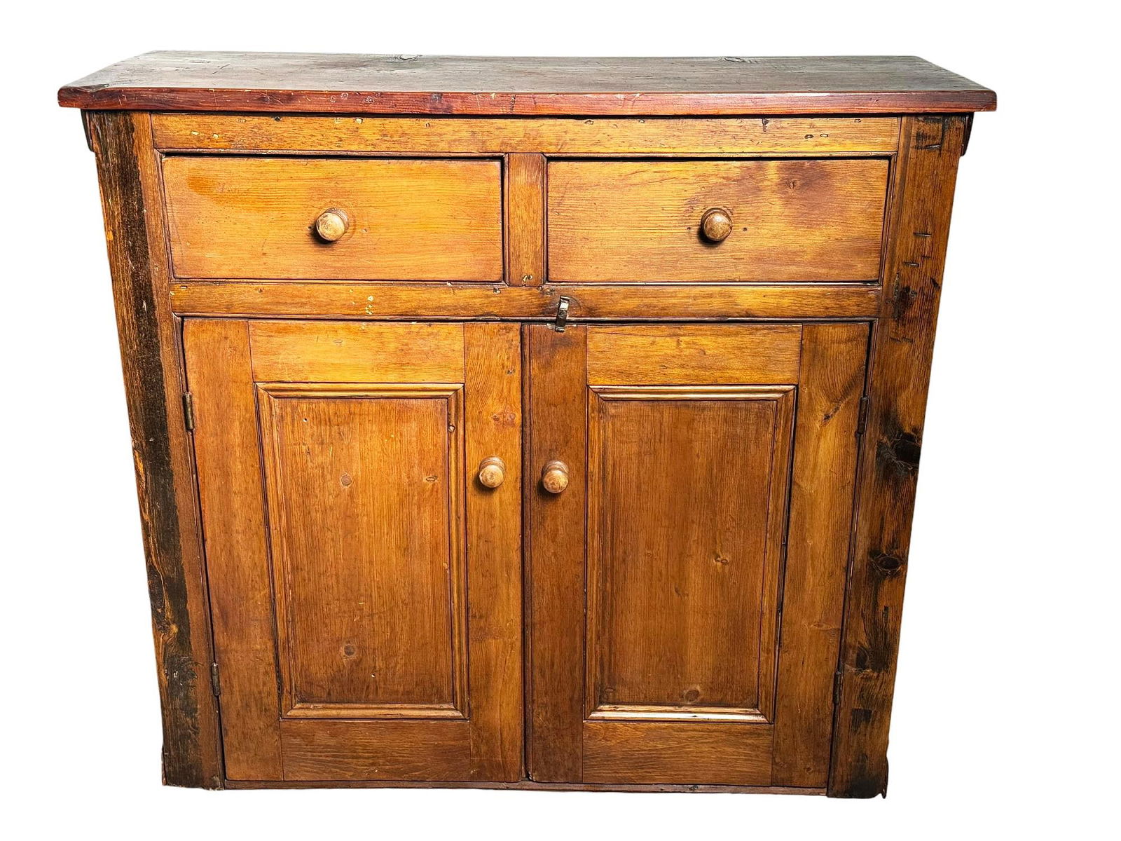 19TH CENTURY ENGLISH PINE CUPBOARD (1 of 4)