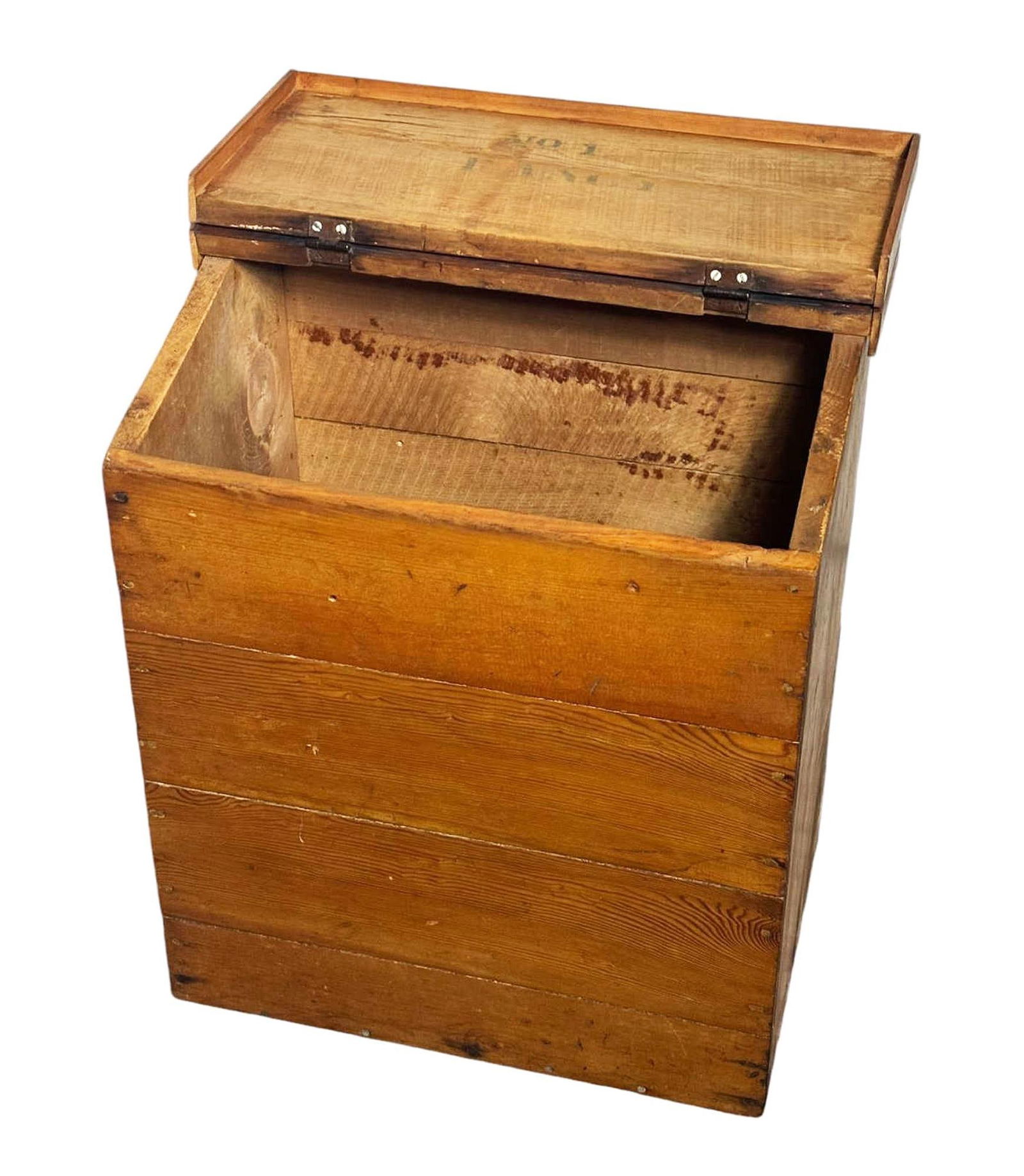 ANTIQUE FARMHOUSE PINE GRAIN BIN (1 of 3)