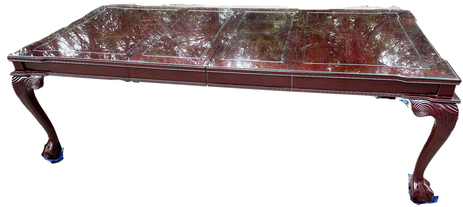 CHIPPENDALE STYLE ROSEWOOD DINING TABLE (1 of 6)