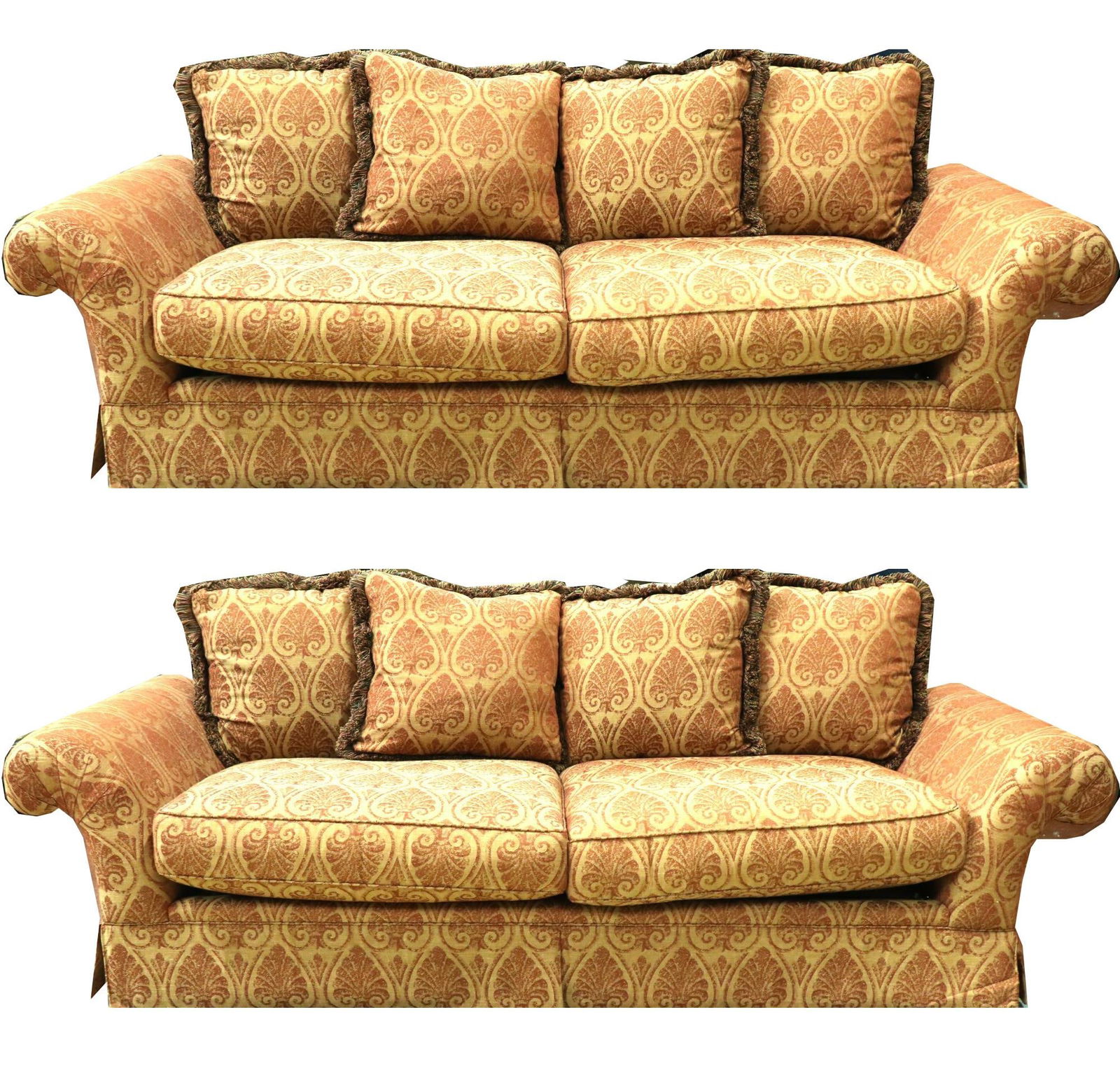 PAIR OF BROWNSTONE GALLERY CUSTOM SOFAS (1 of 7)