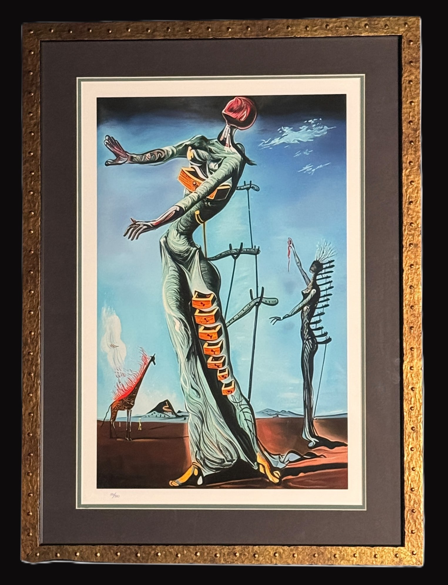 THE BURNING GIRAFFE PRINT SALVADOR DALI (1 of 1)