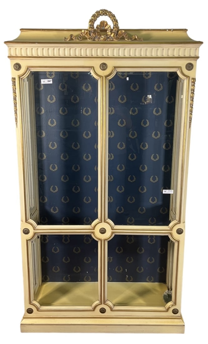 LIGHTED NEOCLASSICAL STYLE KARGES DISPLAY CABINET (1 of 5)