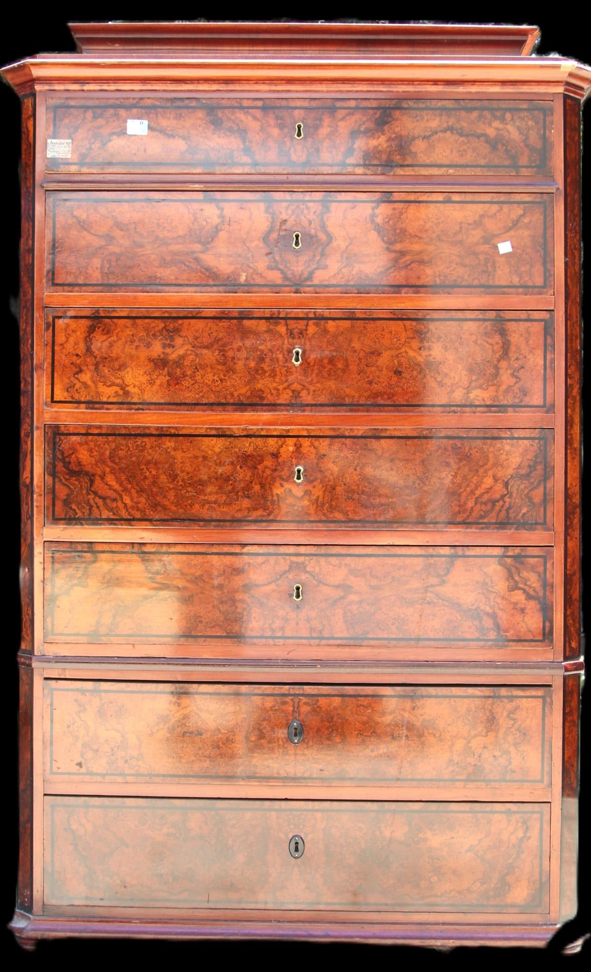ANTIQUE SIX DRAWER CABINET DANISH CHEST (1 of 2)