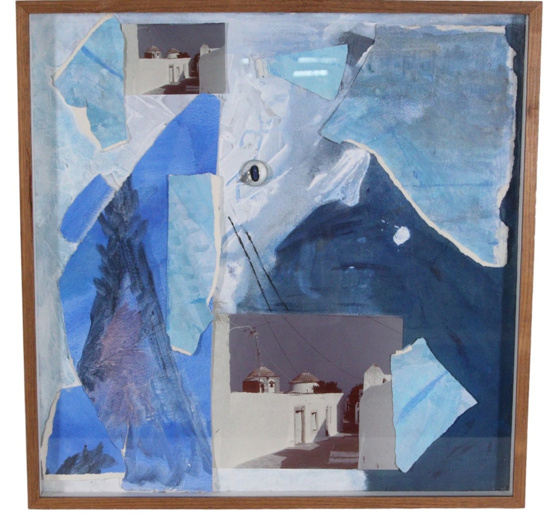 JUDY YOUENS "GREEK COLLAGE" MIXED MEDIA, 1985 (1 of 6)