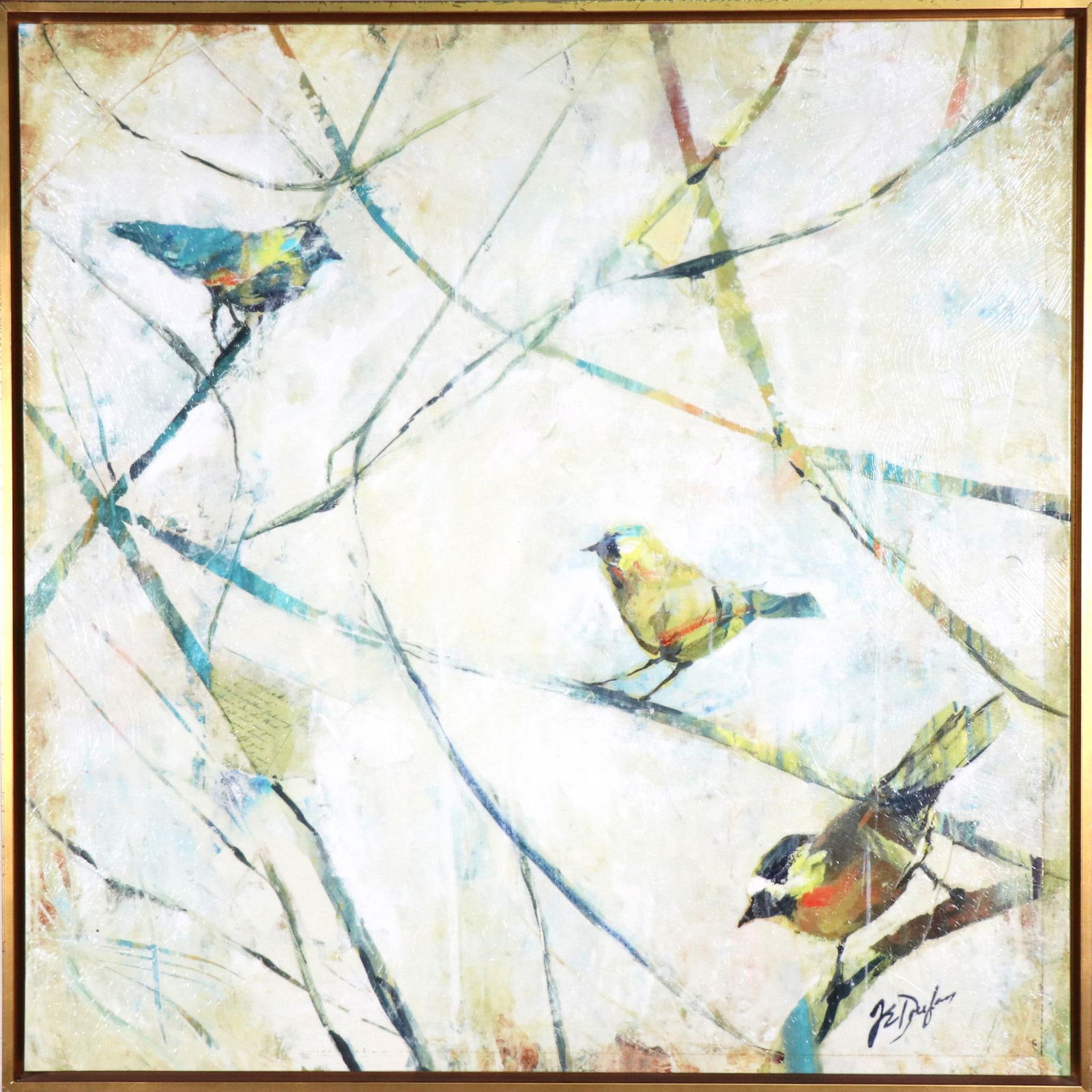 BIRD GICLEE FRAMED ARTWORK (1 of 3)